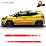 Car Sticker Car Accessories Car Sides Auto Sticker Decals Car Styling Car Graphics Vinyl Side Stripes Skirt for Renault Clio
